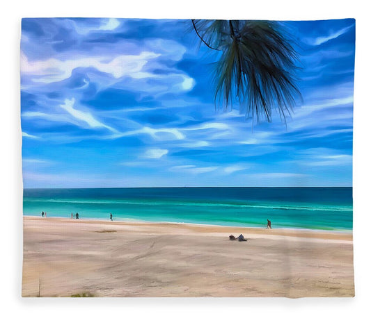 Impressionistic Beach Scene - Blanket