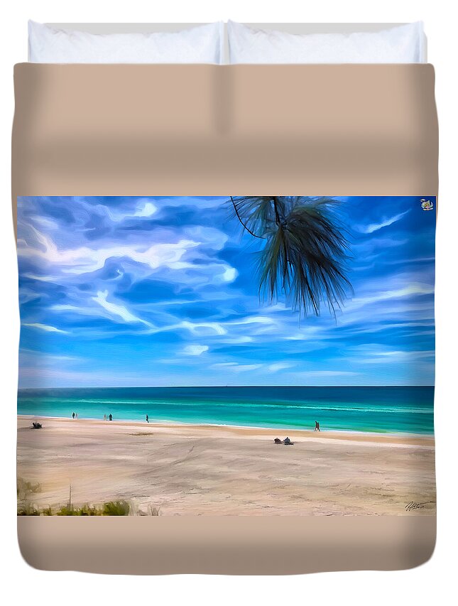 Impressionistic Beach Scene - Duvet Cover