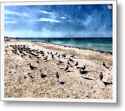 Seashore Symphony - Metal Print