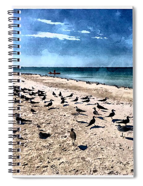 Seashore Symphony - Spiral Notebook