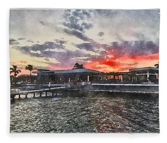 Shoreline Sunset - Blanket