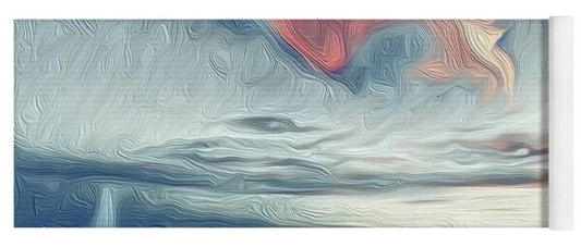 Swirling Dusk A Coastal Dream - Yoga Mat