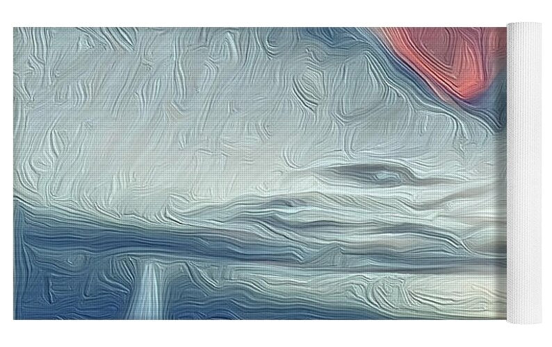Swirling Dusk A Coastal Dream - Yoga Mat