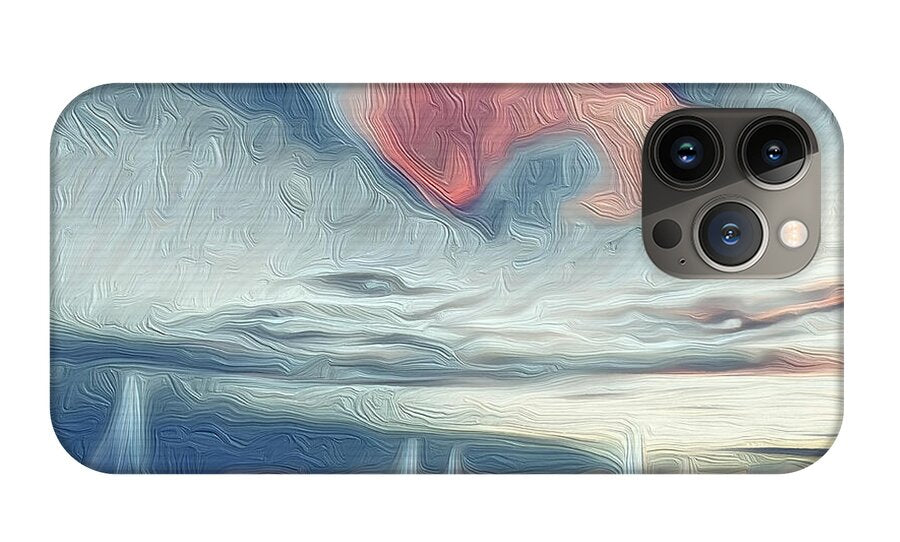 Swirling Dusk A Coastal Dream - Phone Case