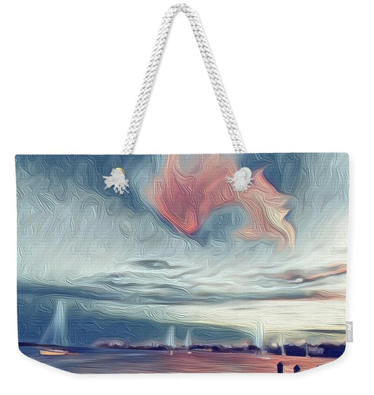 Swirling Dusk A Coastal Dream - Weekender Tote Bag