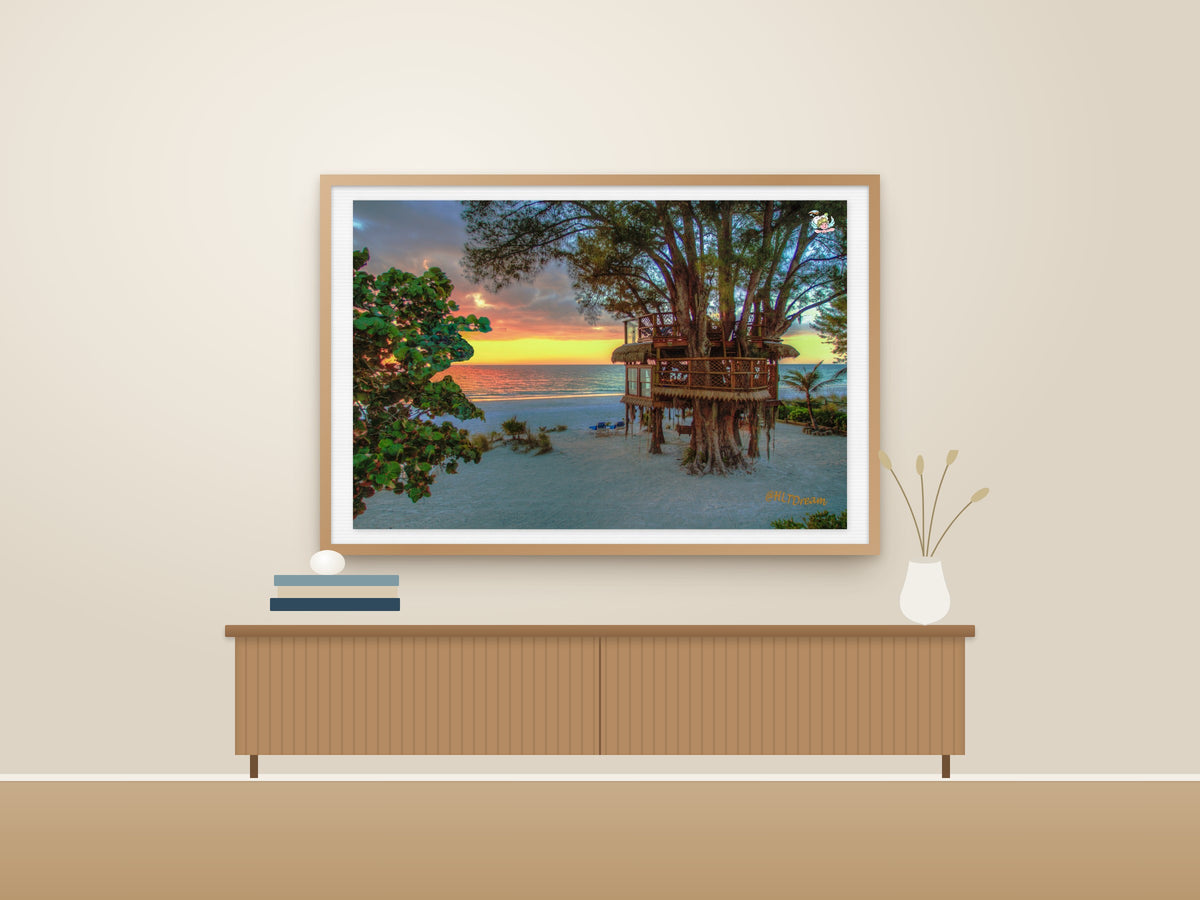 Sunset at Azul Beach Treehouse | Anna Maria Island | Business Display License