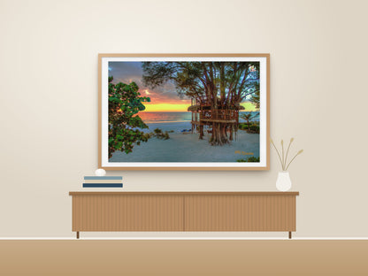 Sunset at Azul Beach Treehouse | Anna Maria Island | Business Display License
