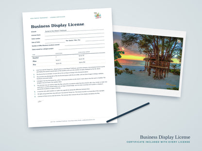Sunset at Azul Beach Treehouse | Anna Maria Island | Business Display License