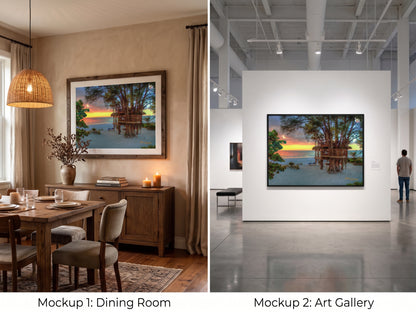 Sunset at Azul Beach Treehouse | Anna Maria Island | Business Display License