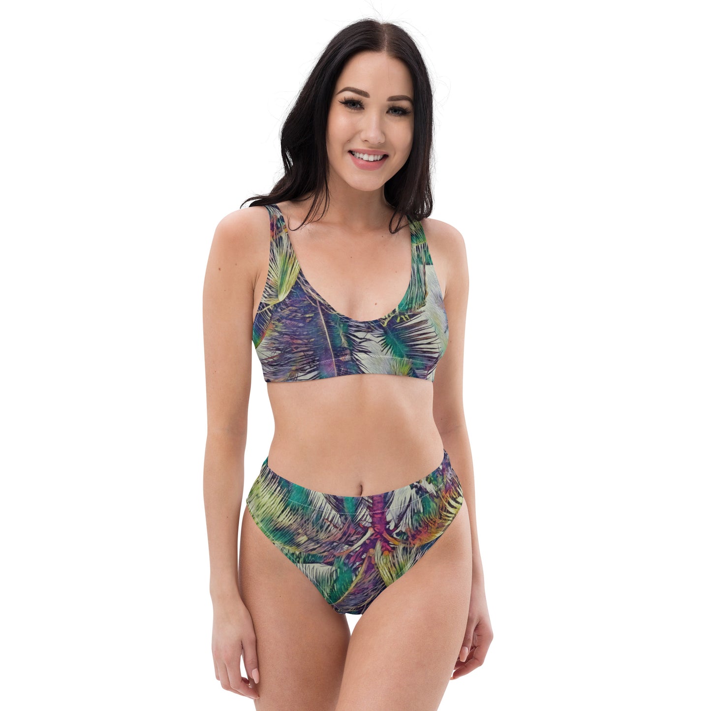 Recycled high-waisted bikini