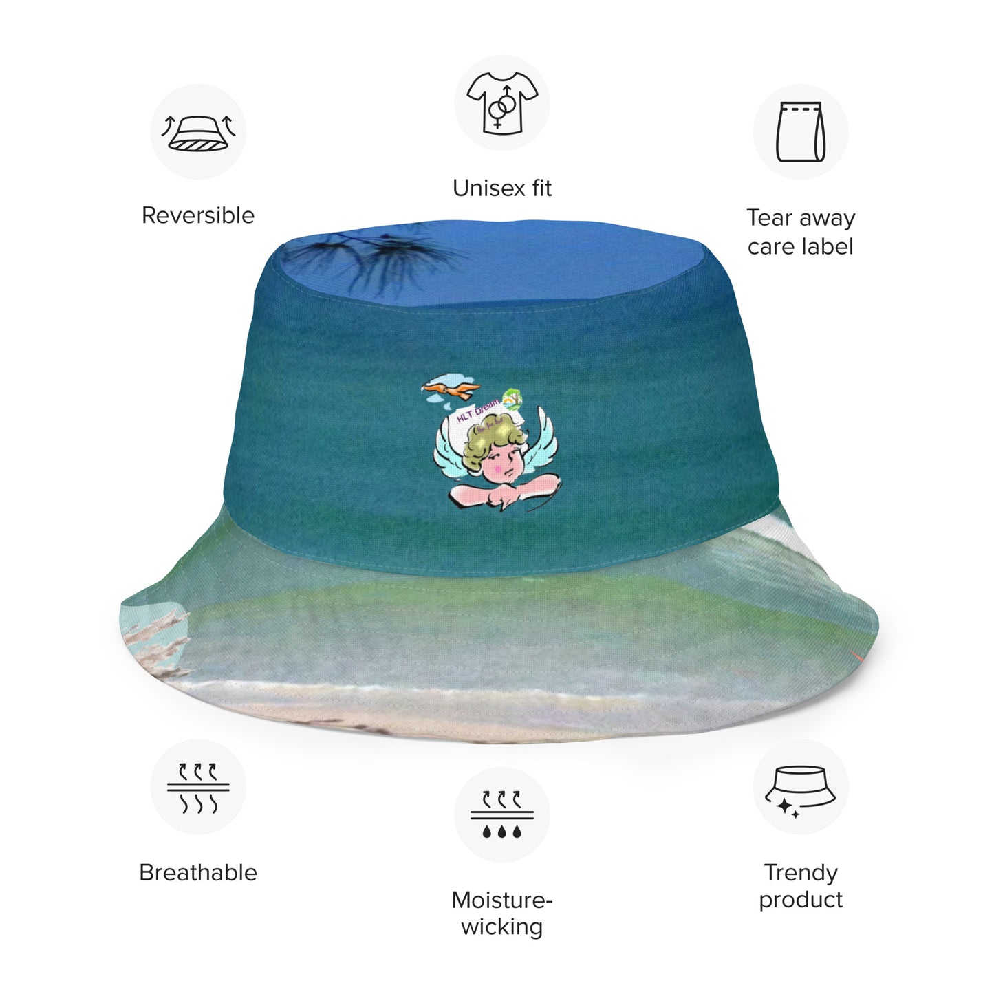 Reversible bucket hat