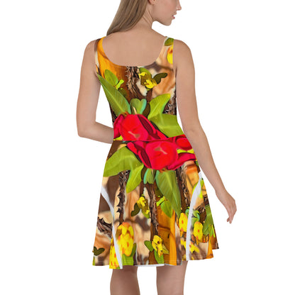 Tropical Skater Dress