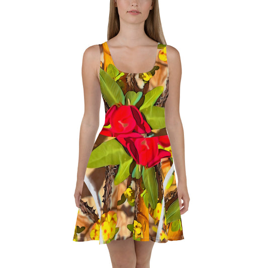 Tropical Skater Dress