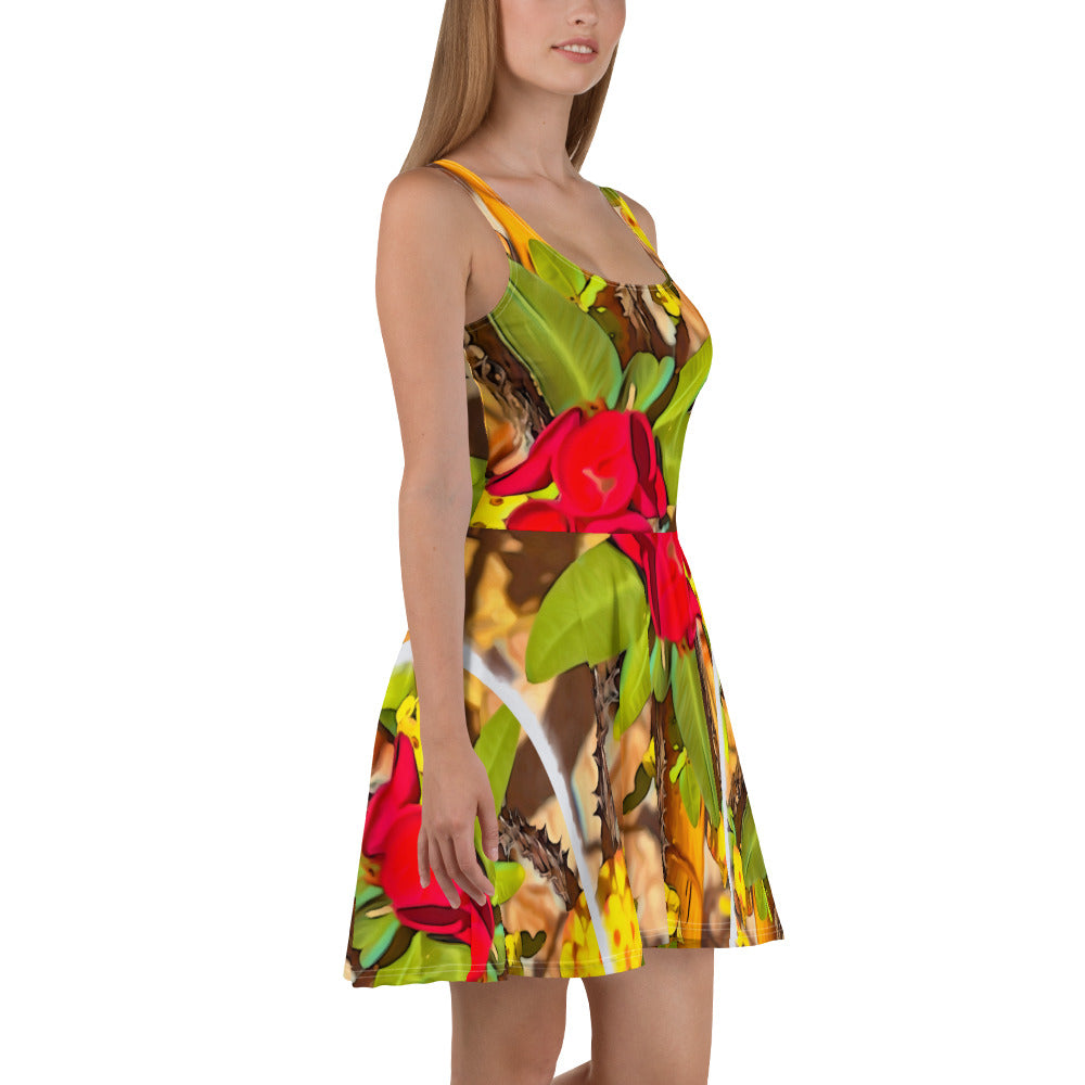 Tropical Skater Dress