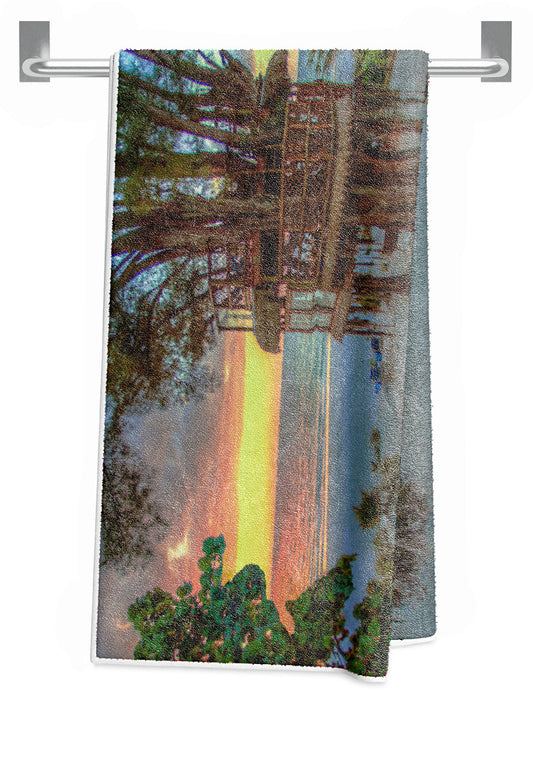 Sunset at Beach Treehouse - Bath Towel