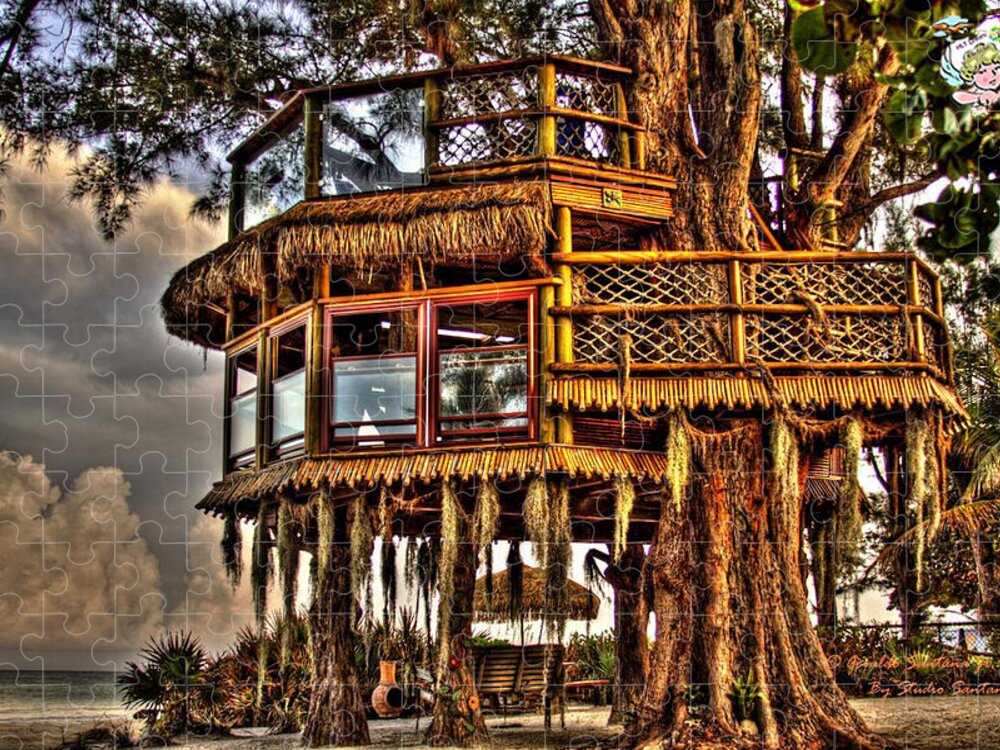 Beach Treehouse at Dawn - Puzzle