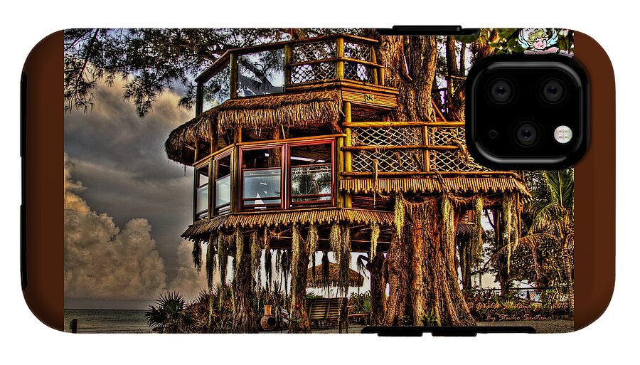 Beach Treehouse at Dawn - Phone Case