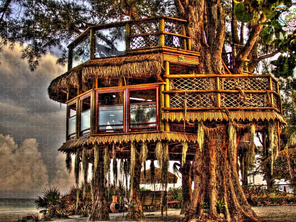 Beach Treehouse at Dawn - Puzzle