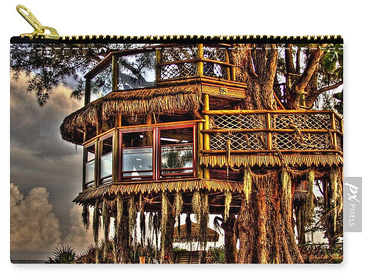 Beach Treehouse at Dawn - Zip Pouch