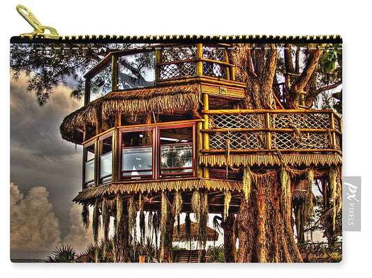 Beach Treehouse at Dawn - Zip Pouch