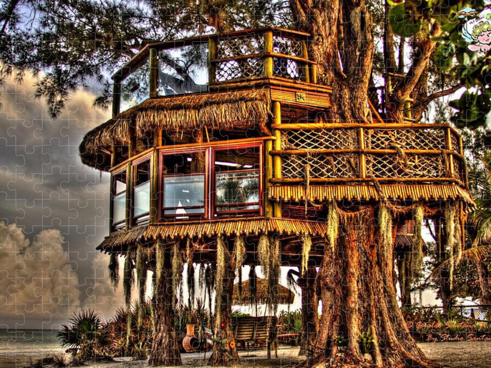 Beach Treehouse at Dawn - Puzzle