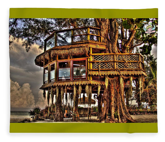 Beach Treehouse at Dawn - Blanket