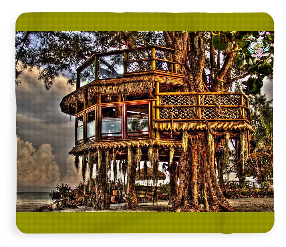 Beach Treehouse at Dawn - Blanket