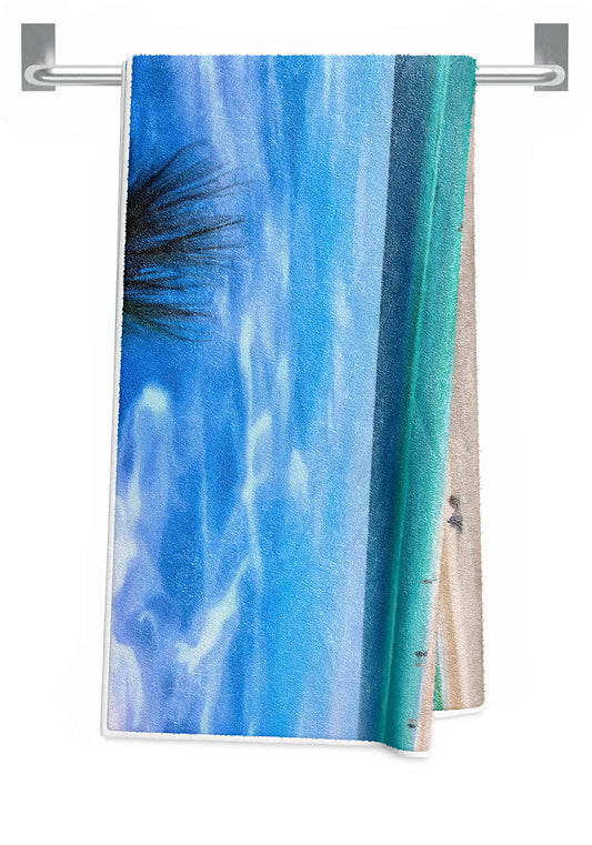 Impressionistic Beach Scene - Bath Towel