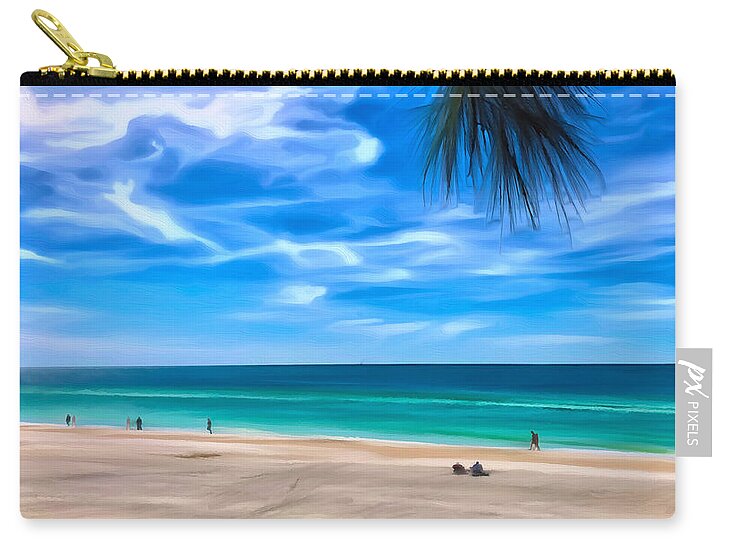 Impressionistic Beach Scene - Zip Pouch