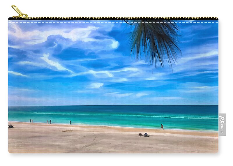 Impressionistic Beach Scene - Zip Pouch