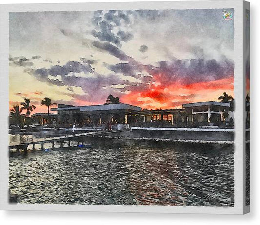 Shoreline Sunset - Canvas Print
