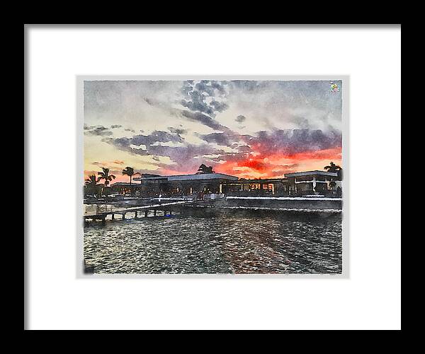 Shoreline Sunset - Framed Print