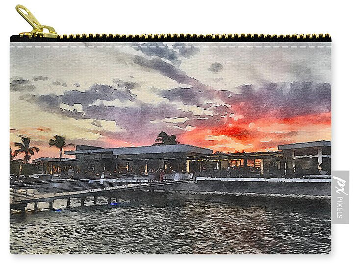 Shoreline Sunset - Zip Pouch