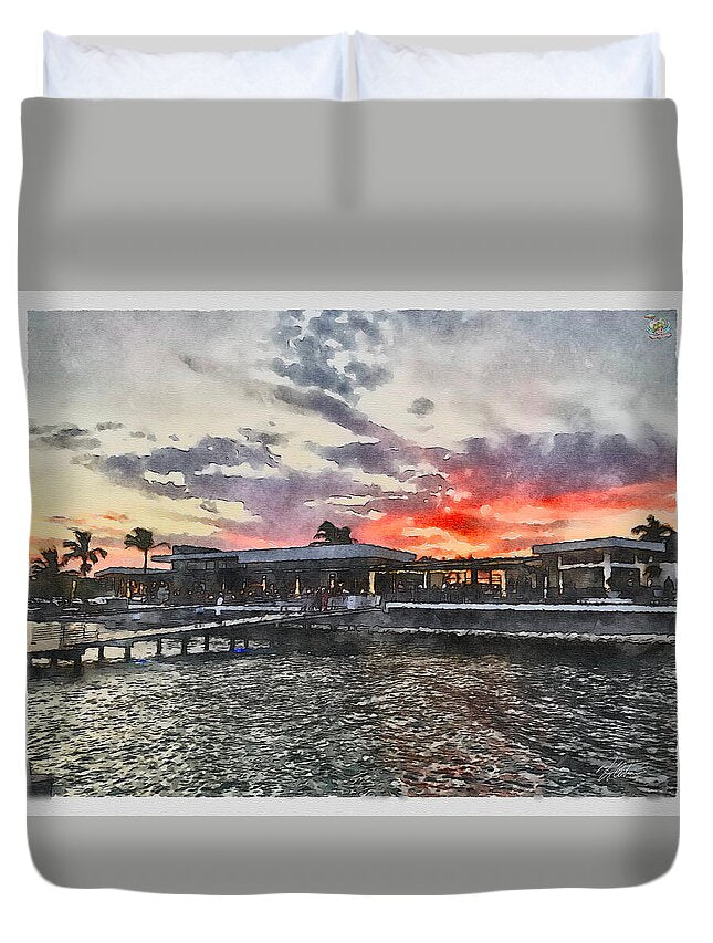 Shoreline Sunset - Duvet Cover