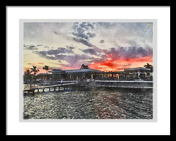 Shoreline Sunset - Framed Print