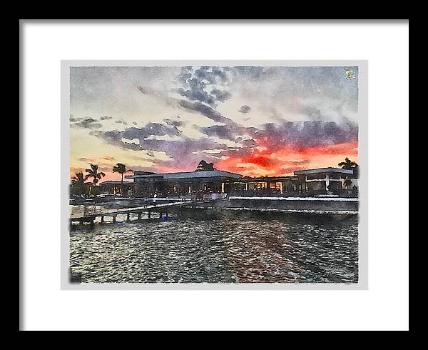 Shoreline Sunset - Framed Print