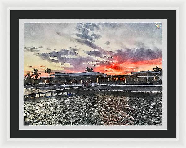 Shoreline Sunset - Framed Print