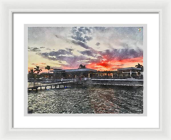 Shoreline Sunset - Framed Print