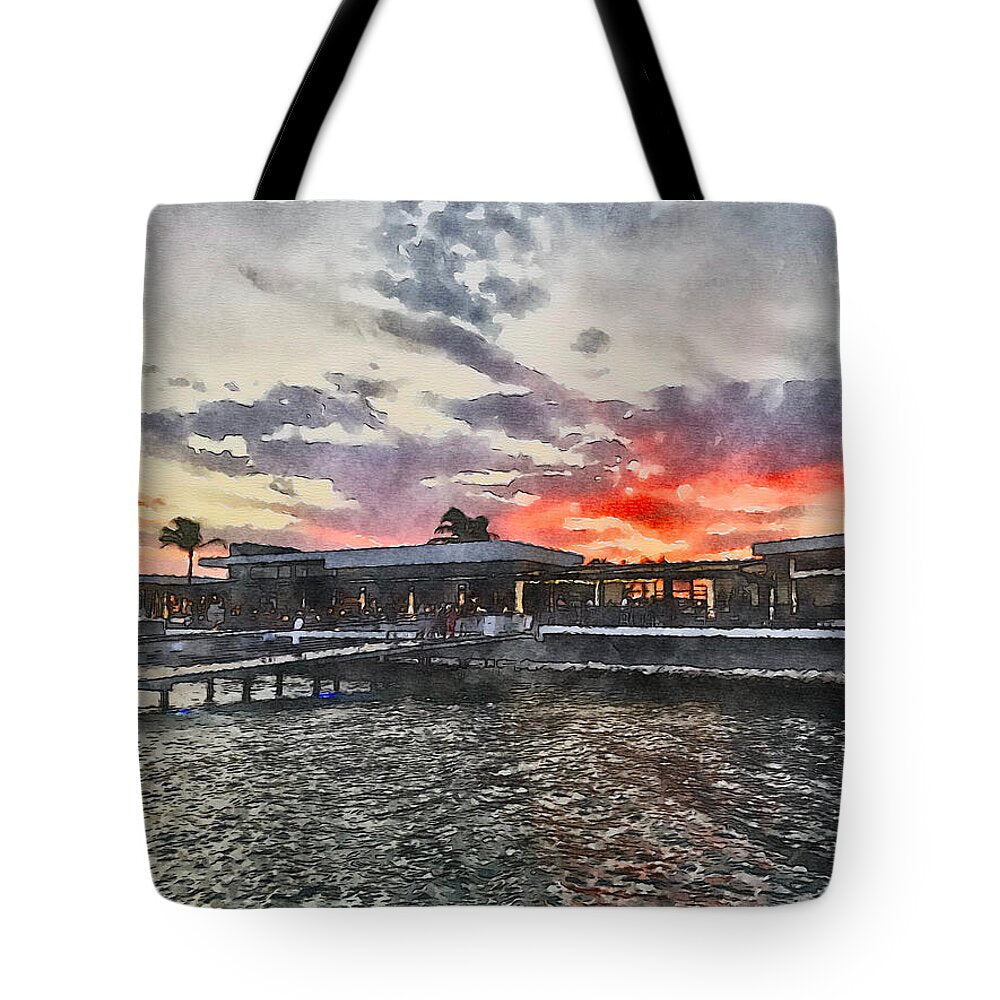 Shoreline Sunset - Tote Bag