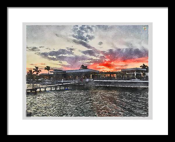 Shoreline Sunset - Framed Print