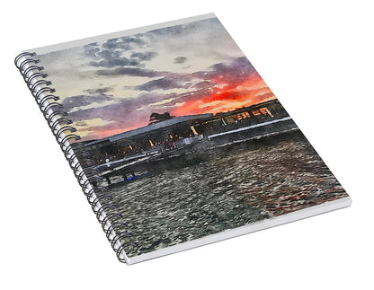 Shoreline Sunset - Spiral Notebook