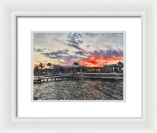 Shoreline Sunset - Framed Print