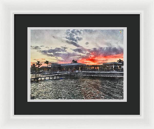 Shoreline Sunset - Framed Print