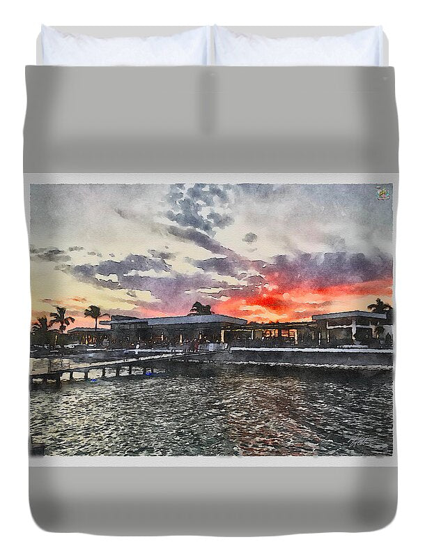 Shoreline Sunset - Duvet Cover