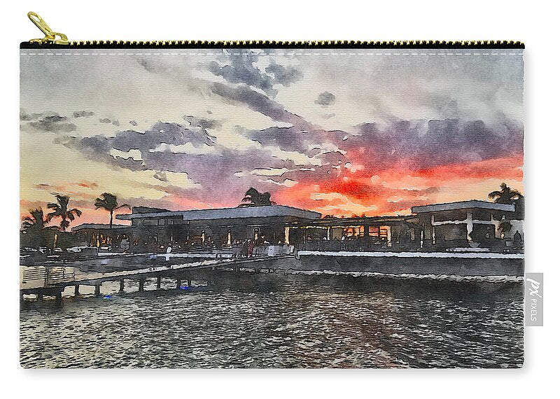 Shoreline Sunset - Zip Pouch