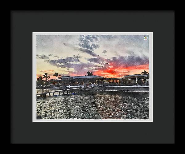 Shoreline Sunset - Framed Print