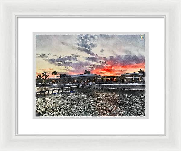 Shoreline Sunset - Framed Print