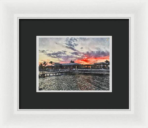 Shoreline Sunset - Framed Print