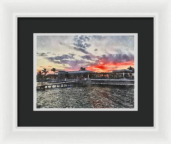 Shoreline Sunset - Framed Print