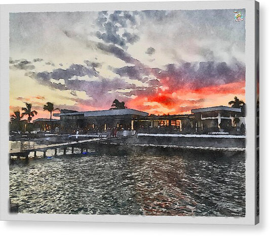 Shoreline Sunset - Acrylic Print
